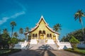 Luang Prabang National Museum and Haw Kham Temple in Laos are the main attractions of city Royalty Free Stock Photo