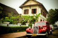 Luangprabang retro car. Royalty Free Stock Photo