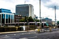 Luas light rail crossing River Liffey Dublin Royalty Free Stock Photo