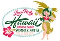 Luau party summer beach