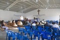 LUBANGO/ANGOLA - 13 JULY 2016 - African church in Angola, with n