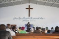 LUBANGO/ANGOLA - 13 JULY 2016 - African church in Angola
