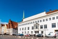 Lubeck Academy of Music in the old harbour of Lubeck, Germany