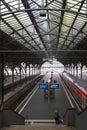 LUBECK, GERMANY - NOVEMBER 10, 2016: Luebeck Hauptbahnhof the ma