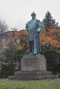 LUBECK, GERMANY.  Statue of Otto von Bismarck. Royalty Free Stock Photo