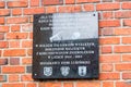 Memorial plaque to cursed soldiers