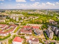 Lublin bird`s eye view. District Czuby seen from the air.