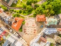 Lublin - the old city from the air. After Farze Square and other tourist attractions - the view from the air.