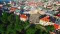 Lublin, Old town aerial view of the square Po Farze