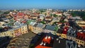 Lublin, Old town square Po Farze bird`s eye view