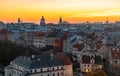 Lublin Old Town Sunset Royalty Free Stock Photo