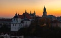 Lublin Old Town Sunset Royalty Free Stock Photo