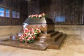 Sarcophagus was used to store remains of corpses the period of July 1944. Srcophagus in museum of Majdanek Nazi German concentrati