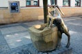 Street fountain in Lublin, Poland