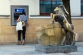 Street fountain in Lublin, Poland