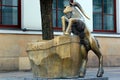 Street fountain in Lublin, Poland