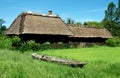 Lublin, Poland: Farmstead with Thatched Roof Royalty Free Stock Photo