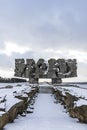 Monument to Struggle and Martyrdom in Majdanek concentration cam Royalty Free Stock Photo