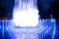Lublin, Poland, Plac Litewski fountain at night Royalty Free Stock Photo