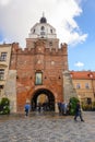 Krakowska Gate in Old Town of Lublin in Poland Royalty Free Stock Photo