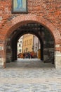 Krakowska Gate in Lublin. A 14th century gothic style gate