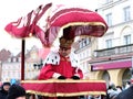 Lublin, Poland 01/06/2020 Traditional parade celebrating the arrival of three Magi on Epiphany