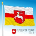 Lublin regional flag and coat of arms, Republic of Poland