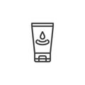 Lubricant gel line icon