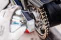 Lubricating motorcycle chain