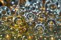 Lubricating oil. Ball bearing Royalty Free Stock Photo