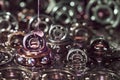 Lubricating oil. Ball bearing Royalty Free Stock Photo