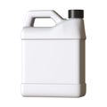 Lubricating oil bottle on white background