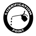 Lubrication sign Royalty Free Stock Photo