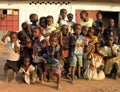 Lubumbashi, Democratic Republic of Congo: Group of children posing for the camera