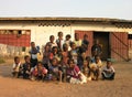 Lubumbashi, Democratic Republic of Congo: Group of children posing for the camera