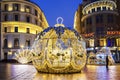 Lubyanka square Christmas decoration, Moscow