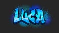Luca Graffiti Name Design