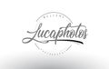 Luca Personal Photography Logo Design with Photographer Name.