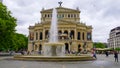 Lucae Fountain at Frankfurt Opera - the original old opera house in the city - FRANKFURT, GERMANY - JULY 12, 2022