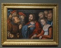 Adulters and Christ painting by Lukas Cranach the Younger exhibited in Budapest