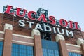 Lucas Oil Stadium Sign Royalty Free Stock Photo