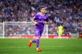 Lucas Vazquez plays at the La Liga match between RCD Espanyol and Real Madrid CF