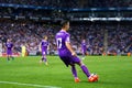 Lucas Vazquez plays at the La Liga match between RCD Espanyol and Real Madrid CF