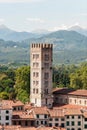 Lucca, the bell tower of the Basilica of St. Frediano