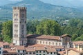 Lucca, the bell tower of the Basilica of St. Frediano