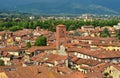 Lucca historic center panorama
