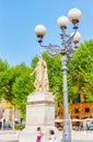 The statue to Maria Luisa Borbone in Lucca, Italy