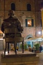 Statue of Giacomo Puccini in Lucca, Tuscany, Italy