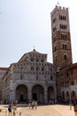 Romanesque Facade and bell tower of St. Martin Cathedral