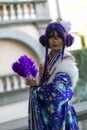 Lucca, Italy - 2018 10 31 : Lucca Comics free cosplay event around city manga girl